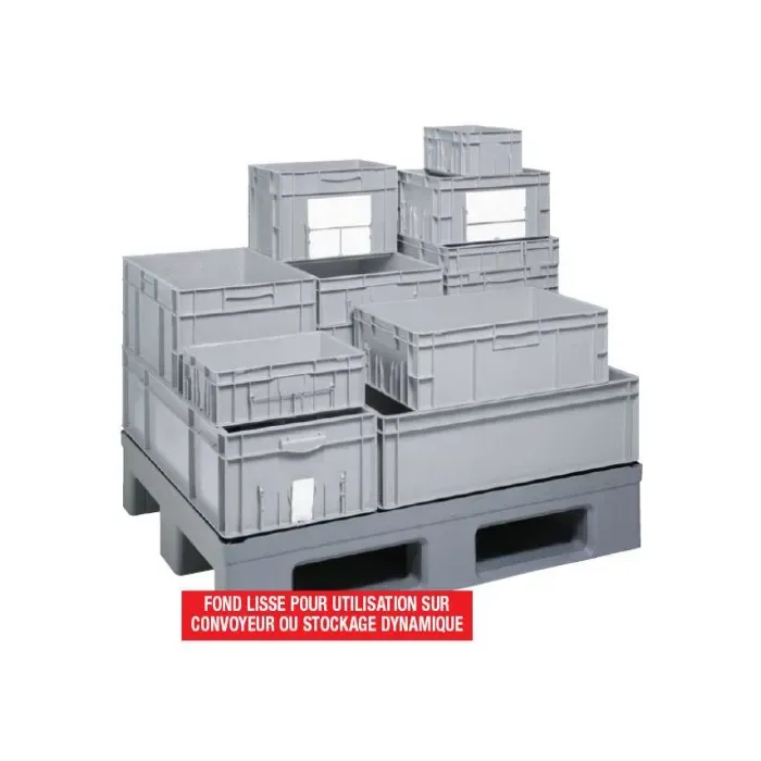 Bac plastique norme-euro 400 x 300 x 75 mm