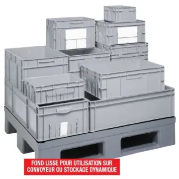Bac plastique gerbable Norme Europe