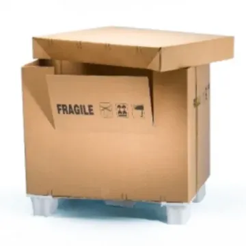 Container carton avec plots plastique NEOTAINER