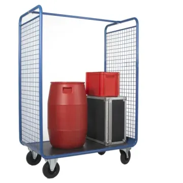 Chariot Promax grillagé avec barre d'écartement