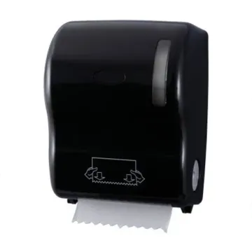 Distributeur essuie mains en rouleaux ABS Noir
