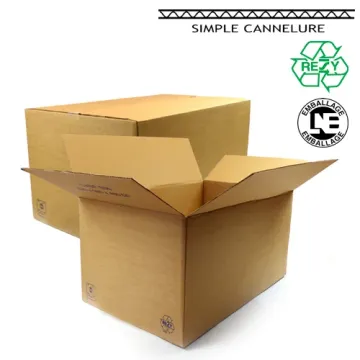 Caisse Carton Simple Cannelure plus de 50 cm