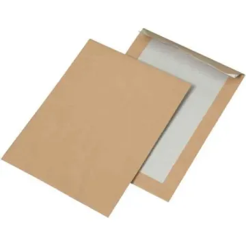Pochette dos carton brune