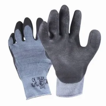 Gant tricot coton paume enduite latex
