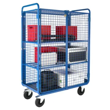 Chariot promax grillagé à 2 étages réglables