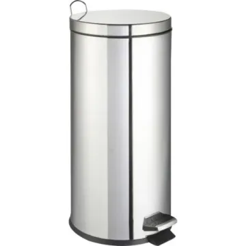 Poubelle inox à pédale