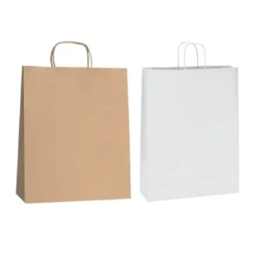 Sac kraft éco à poignées torsadées