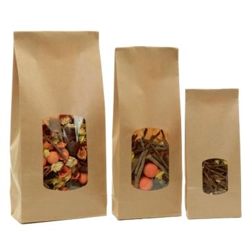 Sachet kraft éco à fenêtre